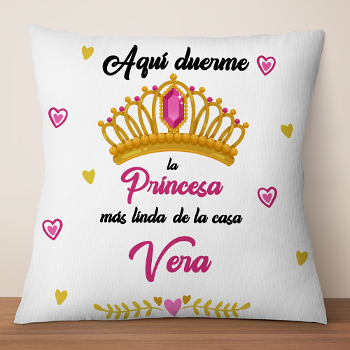 Coj n Personalizado Princesa 40x40 Artistic a